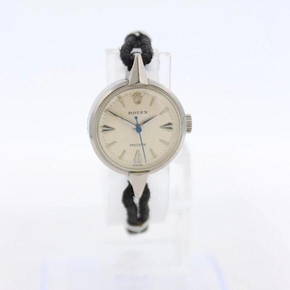 Vintage 20mm Rolex 9301 Precision Ladies Mechanical Wristwatch 131 Steel Runs - Picture 1 of 5